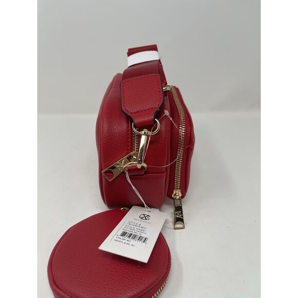 CXL by Christian Lacroix Eve Pebble Camera w Detachable Mini Zip Red Retail $88 - Picture 5 of 13